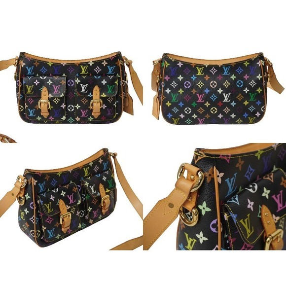 Louis Vuitton Handbags - Louis Vuitton Multicolor Shoulder Murakami Lodge Black Noir Takashi Bag